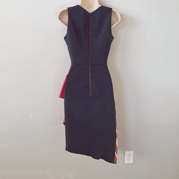 Peter Pilotto Hendrix Peplum Midi Dress Size 4 - Picture 6 of 10